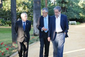 El Presidente de la FEMP, de la Junta de Andalucía y de la FAMP, se reunieron en Sevilla el pasado mes de octubre.